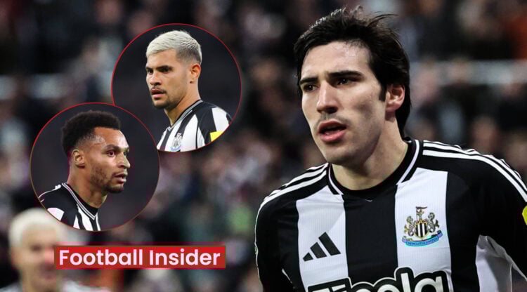 Sandro Tonali, Jacob Murphy, Bruno Guimaraes, Newcastle United