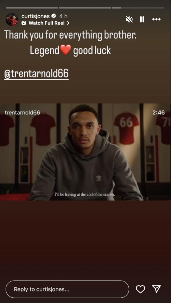 Curtis Jones Instagram