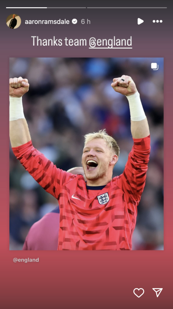 Aaron Ramsdale Instagram