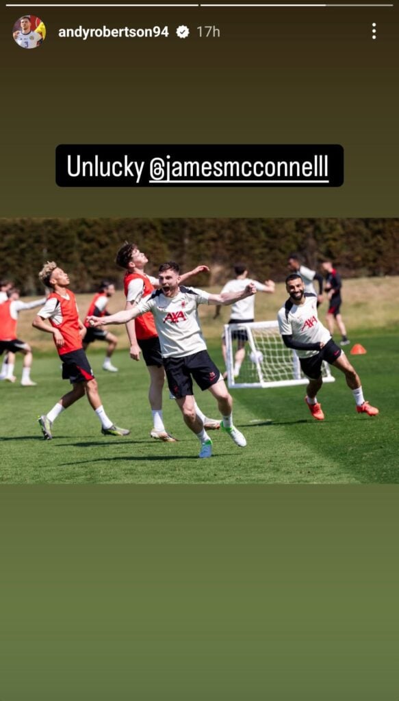 Liverpool Robertson Instagram