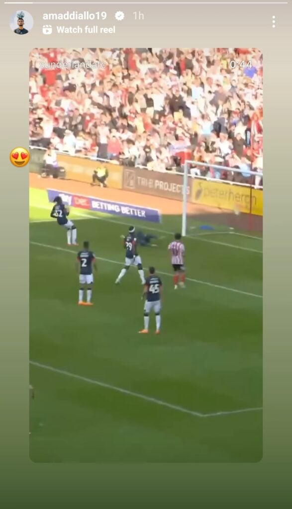 Man United Sunderland Amad