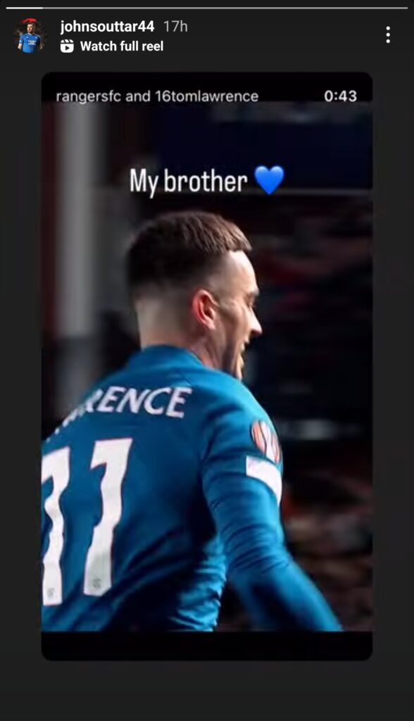 Rangers Souttar Lawrence
