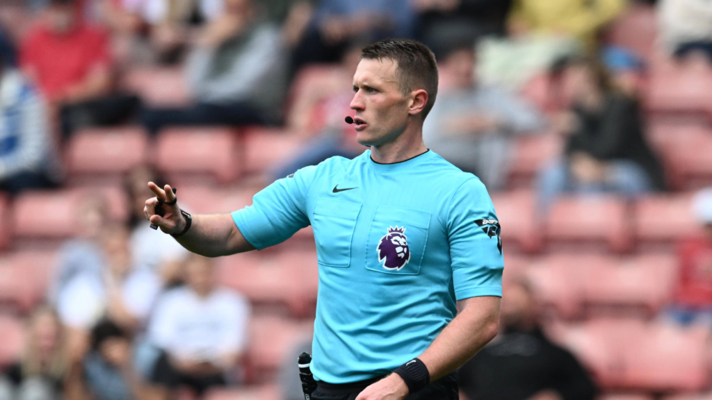 Referee Thomas Bramall