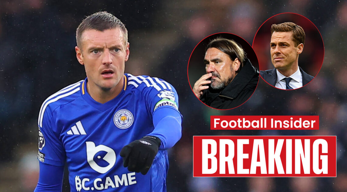 Jamie Vardy Daniel Farke Scott Parker, Leicester Leeds Burnley
