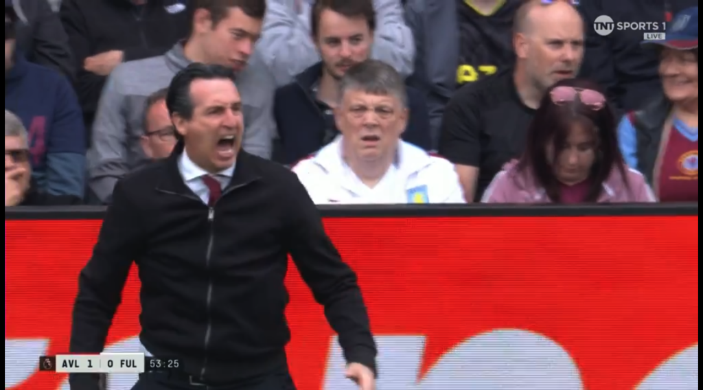 Aston Villa manager Unai Emery