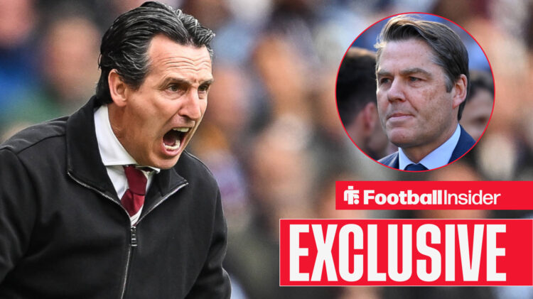Unai Emery Richard Masters, Aston Villa Premier League