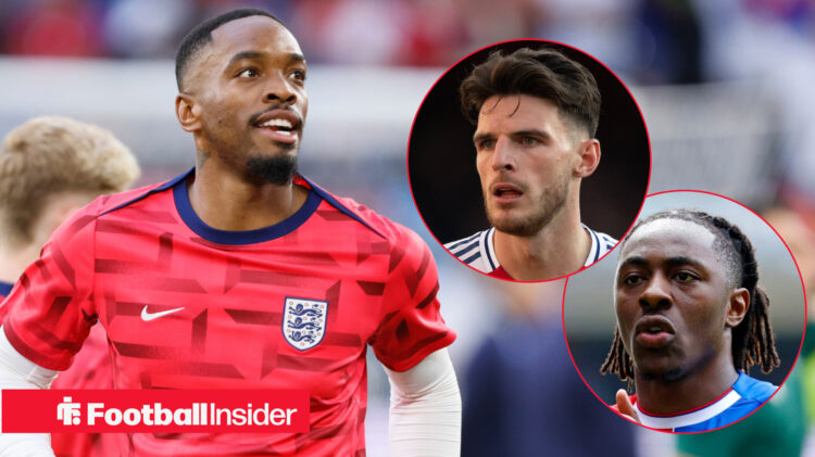 Ivan Toney Declan Rice Eberechi Eze England