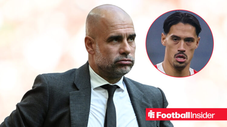 Pep Guardiola Tijjani Reijnders Man City