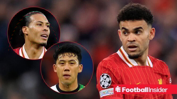 Virgil van Dijk Wataru Endo Luis Diaz Liverpool