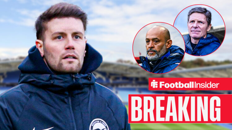 Fabian Hurzeler Nuno Espirito Santo Oliver Glasner, Brighton Nottingham Forest Crystal Palace