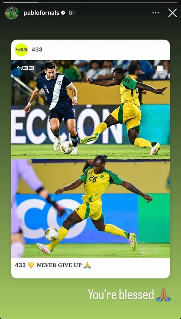Fornals' Antonio message