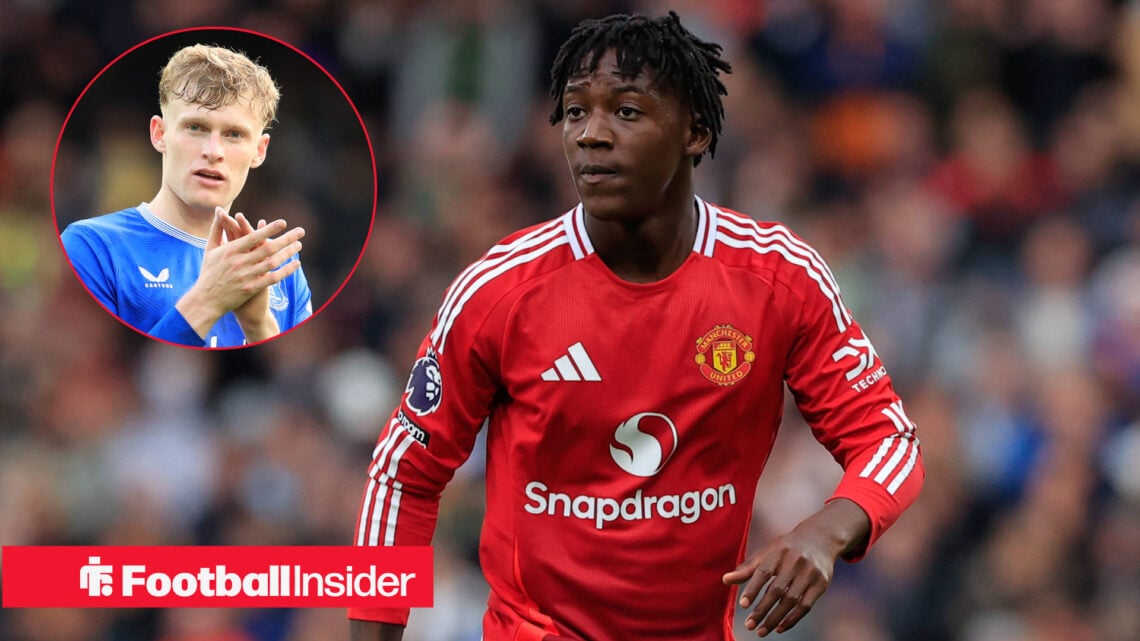 Jarrad Branthwaite Kobbie Mainoo Manchester United