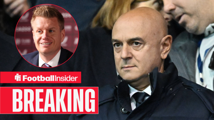 Tottenham chairman Daniel Levy and sporting director Johan Lange