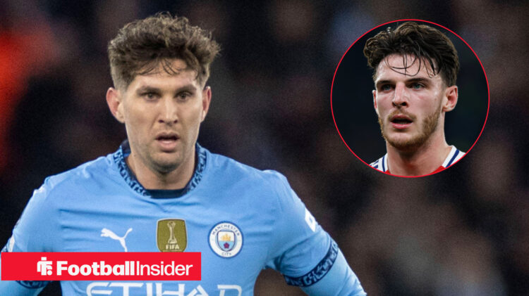 John Stones Declan Rice Man City