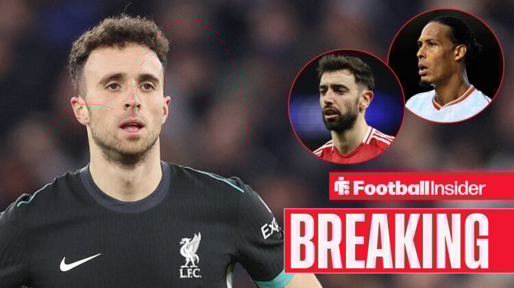 Diogo Jota Bruno Fernandes Virgil van Dijk, Liverpool Man United