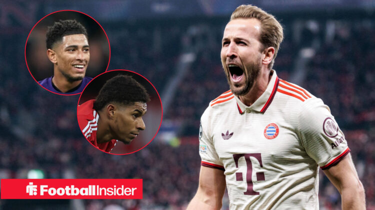 Jude Bellingham, Marcus Rashford, Harry Kane