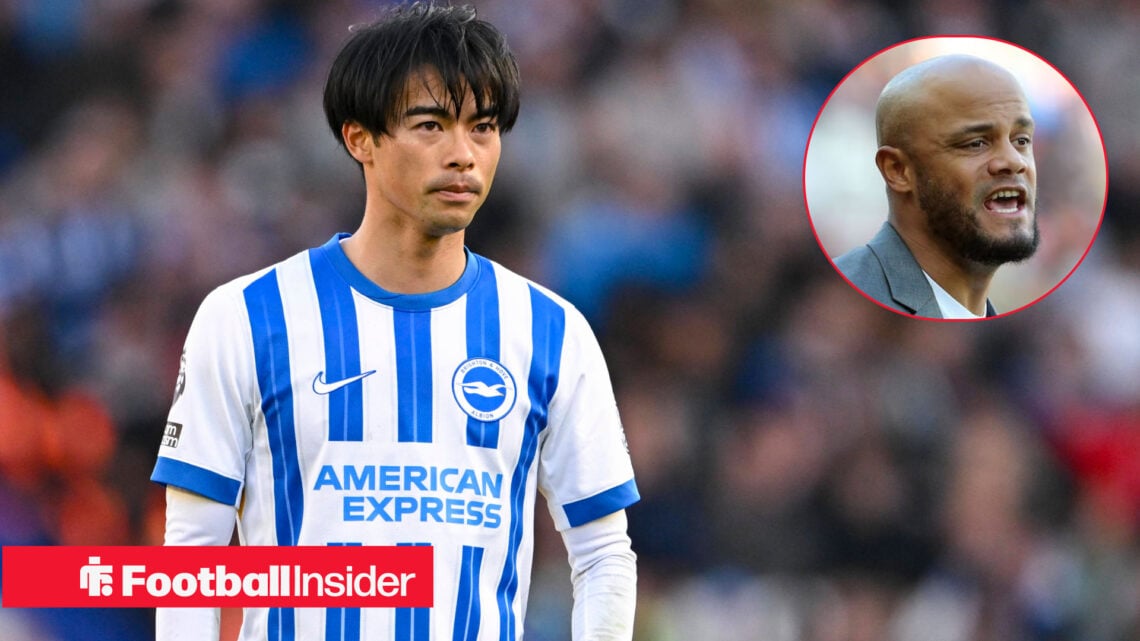 Kaoru Mitoma Vincent Kompany Brighton