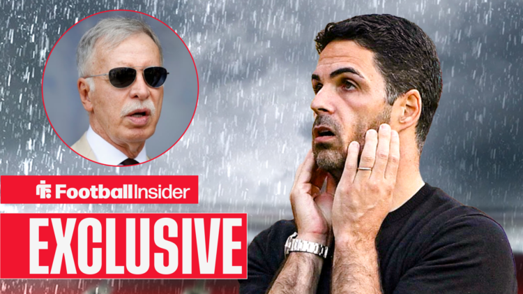 Exclusive news Mikel Arteta looks frustrated at Arsenal owner Stan Kroenke