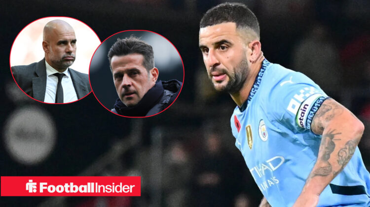 Fulham Man City Walker Guardiola Silva