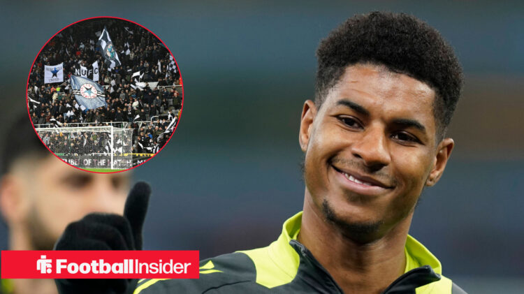 Marcus Rashford Newcastle Fans