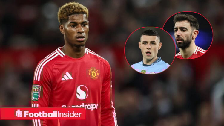 Man United Man City Rashford Fernandes Foden