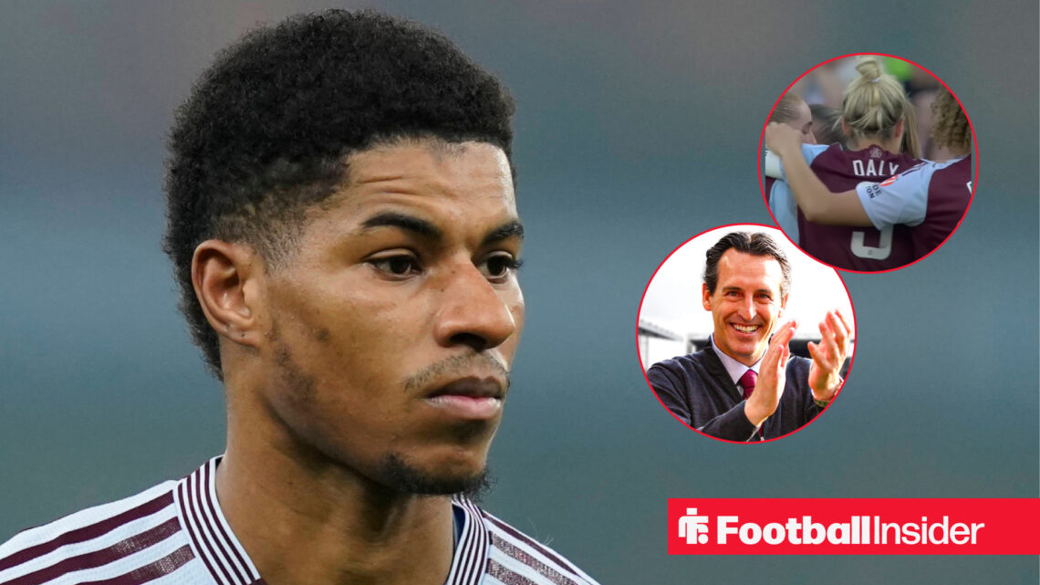 Marcus Rashford, Unai Emery, Aston Villa