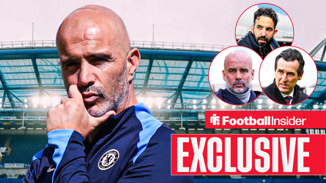Unai Emery Pep Guardiola Ruben Amorim Enzo Maresca, Aston Villa Man United Man City Chelsea