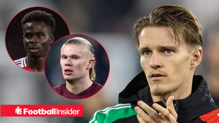 Martin Odegaard Erling Haaland Bukayo Saka