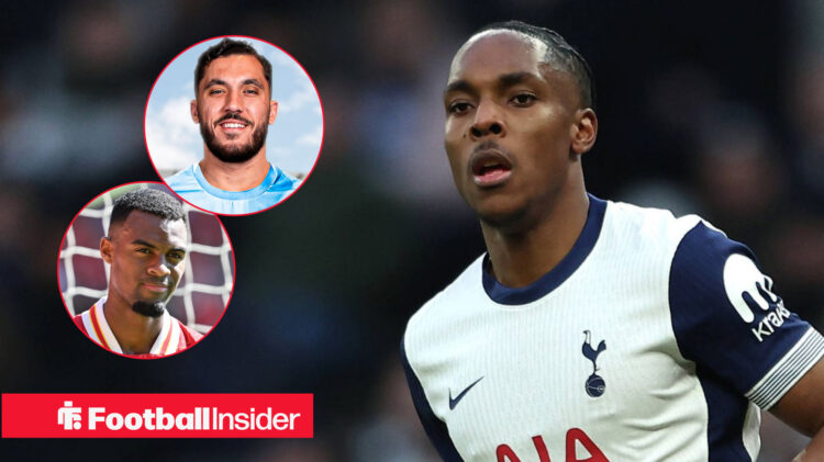 Mathys Tel, Ryan Gravenberch, Rayan Cherki, Tottenham