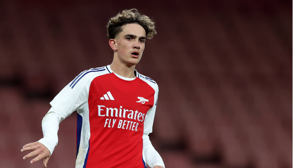 Max Dowman in action for Arsenal