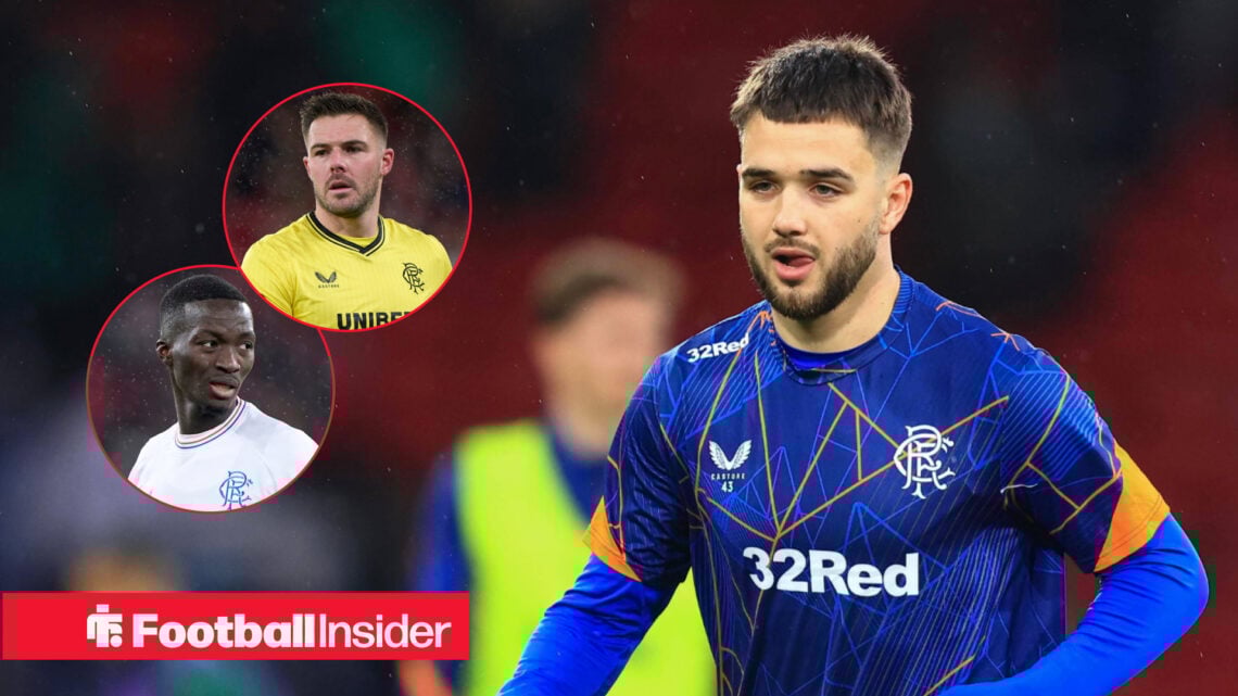 Nico Raskin, Mohamed Diomande, Jack Butland, Rangers
