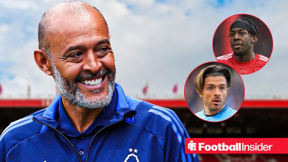 Nuno Espirito Santo, Jack Grealish, Anthony Elanga, Nottingham Forest