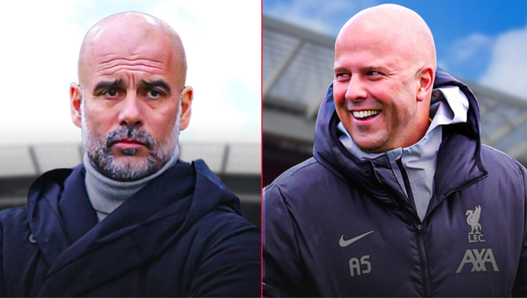 Pep Guardiola, Arne Slot, Man City, Liverpool