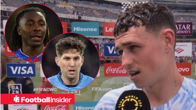 Phil Foden Eberechi Eze John Stones