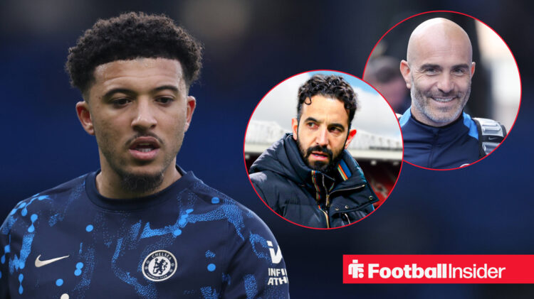 Jadon Sancho Enzo Maresca Ruben Amorim, Chelsea Man United