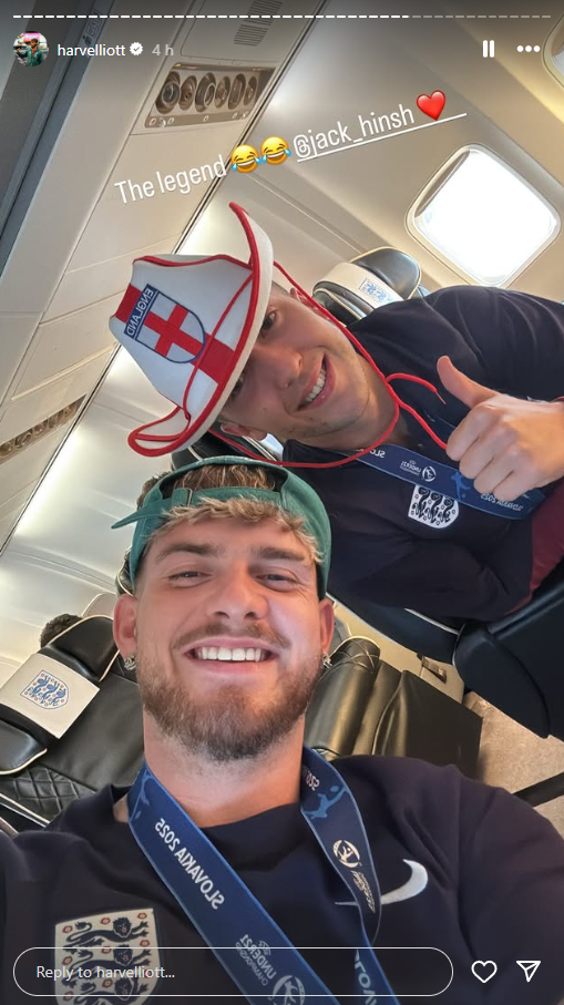 Harvey Elliott, Jack Hinshelwood on Instagram