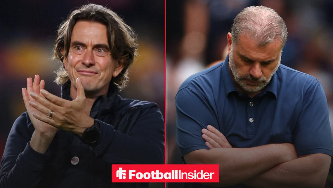 Thomas Frank, Ange Postecoglou, Tottenham
