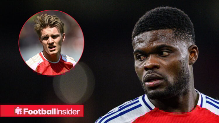 Thomas Partey Martin Odegaard Arsenal