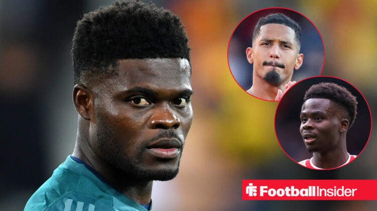 Thomas Partey, William Saliba, Bukayo Saka