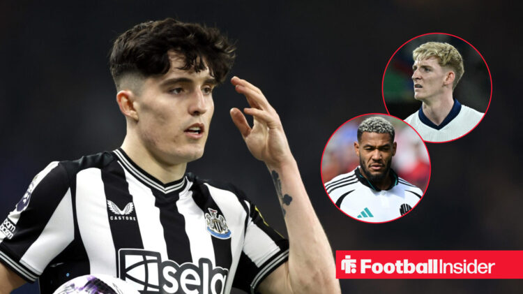 Tino Livramento, Joelinton, Anthony Gordon, Newcastle United