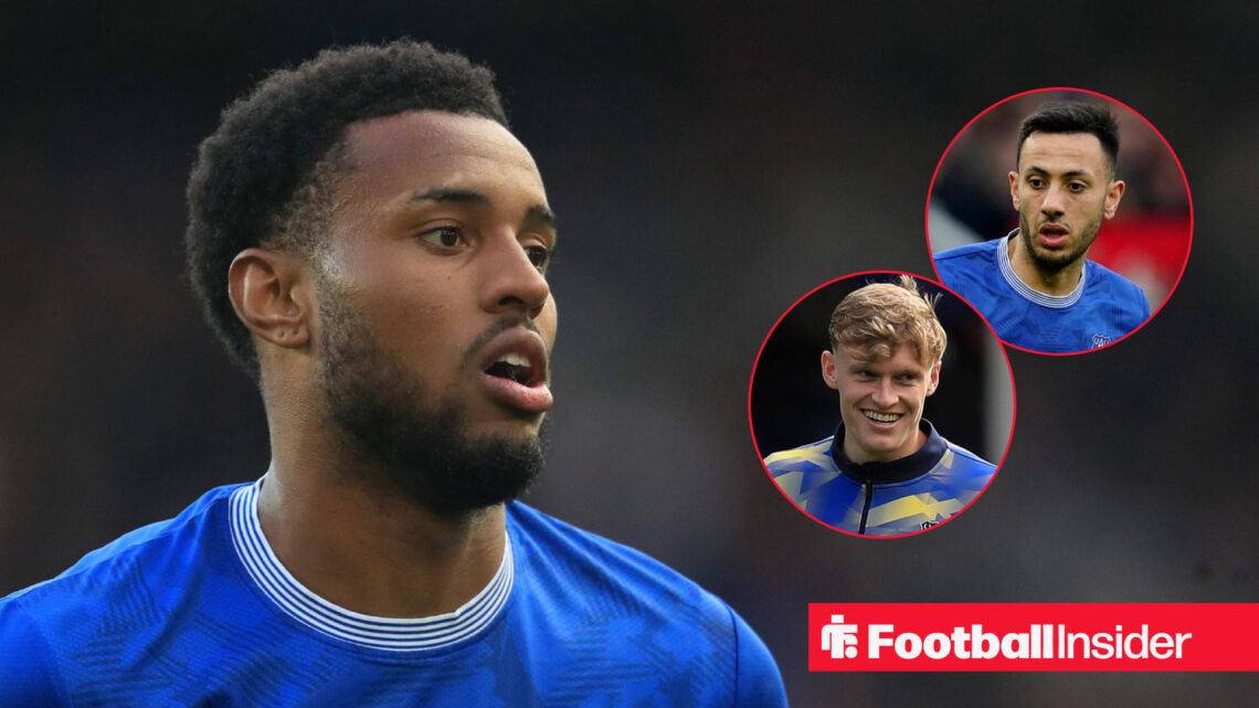 Youssef Chermiti, Jarrad Branthwaite, Dwight McNeil, Everton