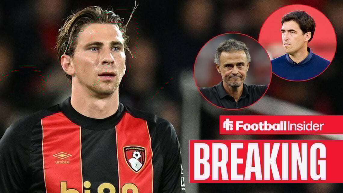 Illia Zabarnyi Luis Enrique Andoni Iraola, Bournemouth PSG