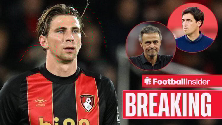 Illia Zabarnyi Luis Enrique Andoni Iraola, Bournemouth PSG
