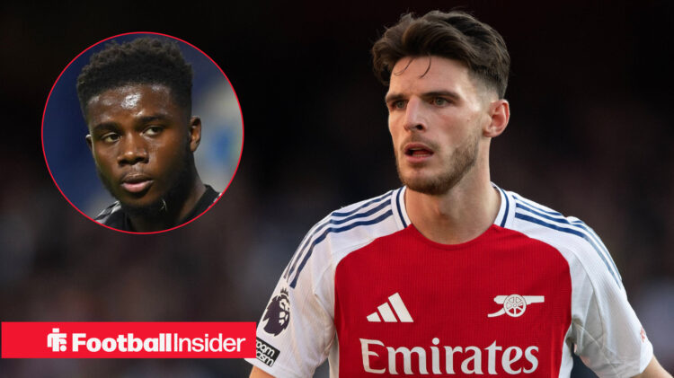 Nathan Butler-Oyedeji Declan Rice Arsenal