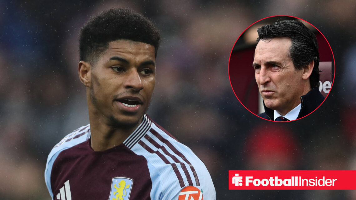 Marcus Rashford Unai Emery Aston Villa