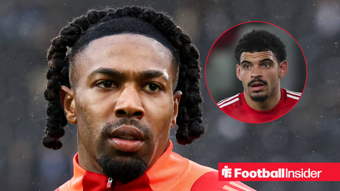 Adama Traore frowns at Morgan Gibbs-White