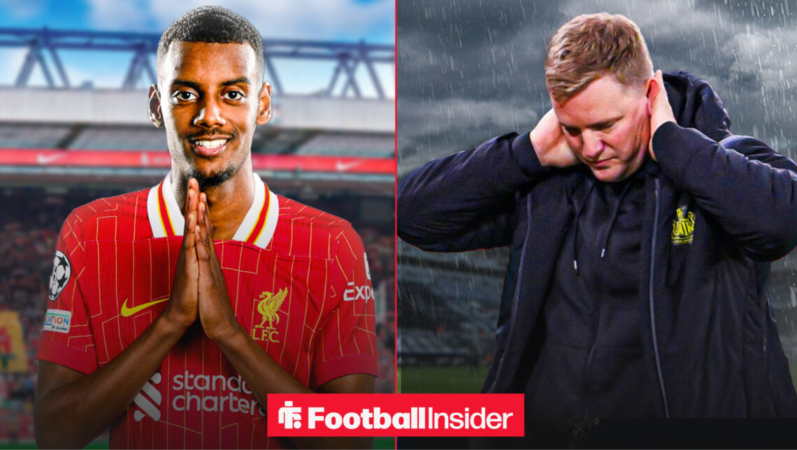 Liverpool transfer target Alexander Isak and Newcastle boss Eddie Howe