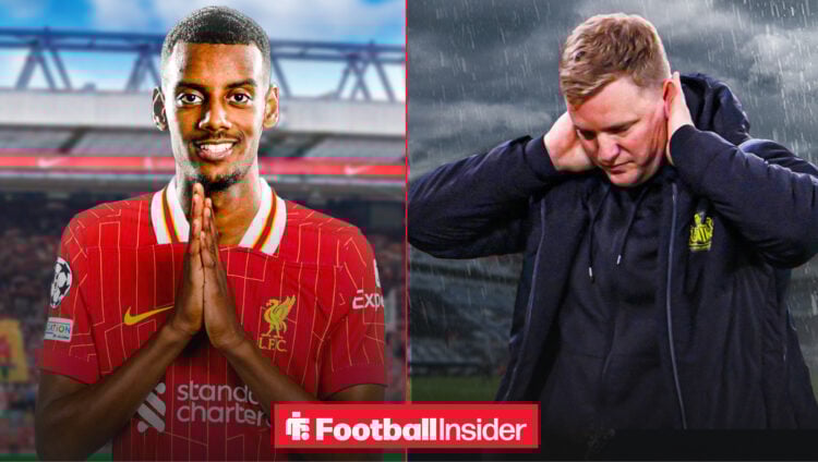 Liverpool transfer target Alexander Isak and Newcastle boss Eddie Howe