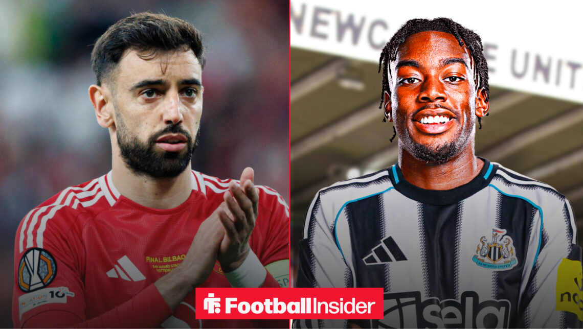 Bruno Fernandes and Anthony Elanga