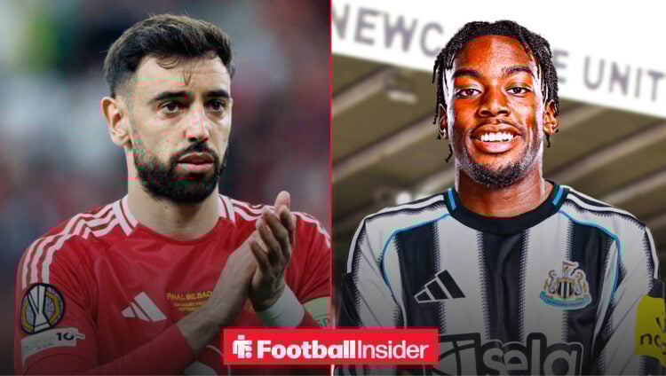 Bruno Fernandes and Anthony Elanga